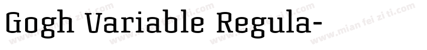 Gogh Variable Regula字体转换